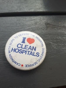 Nupe Clean Hospitals Vintage Badge - Picture 1 of 3