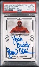 2023 Leaf Inscriptions RONNIE COLEMAN Yeah Buddy ON CARD AUTO # /300 PSA 10 GEM