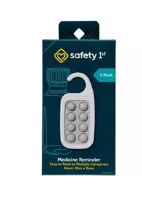 Safety First Medizin Erinnerung 2er-Pack, Farbe grau Neu im Karton - Bild 1 von 4