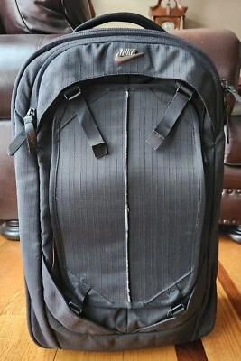 Vintage Nike Cordura Roller Luggage Travel Suitcase Carry On Bag 13"×21" - Image 1 of 4