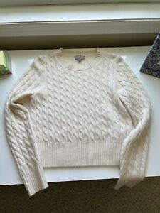 J. Crew Women’s 100% Cashmere Cable Knit Sweater Size Small