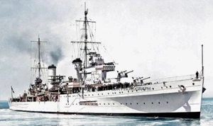 ROYAL AUSTRALIAN NAVY CRUISER HMAS SYDNEY & THE KORMORAN ENGAGEMENT - 10 PHOTOS - Picture 1 of 5