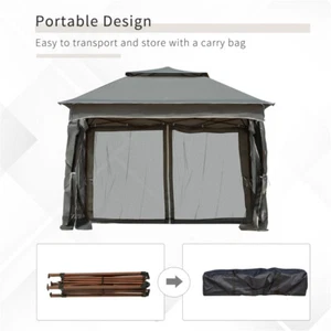 Outdoor Pop Up Canopy Gazebo Tent for Patio Camping Backyard Events - Picture 1 of 7