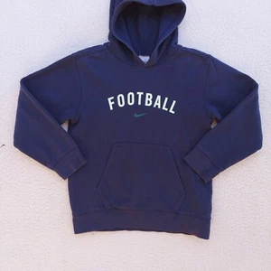Vintage Nike Football Silver Gray Tag Hoodie 2000s 10-12 Youth M Women Small - Picture 1 of 9