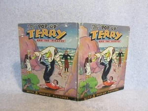1935 TERRY and the PIRATES Cartoon Strip SHIPWRECKED POP-UP BOOK Milton Caniff - Picture 1 of 5