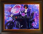 Prince Painting Canvas Art Signed by the Artist Purple Rain Motorcycle Painting