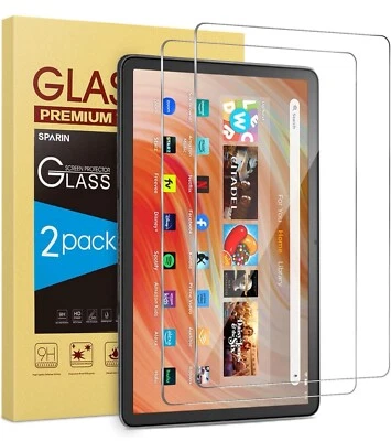 SPARIN 2 Pack Screen Protector for Amazon Fire HD 10 Tablet Tempured Glass  - Image 1 of 4