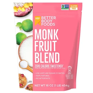 BetterBody Foods Monk Fruit Sweetener Blend, 1lb (16oz) - Picture 1 of 8