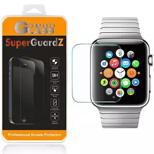 2X Apple Watch Series 3 38 mm SuperGuardZ Tempered Glass Screen Protector Saver - Picture 1 of 10