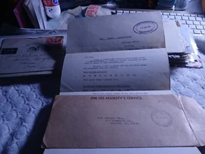 COOK IS.-(-1953-)-ON HIS MAJESTY'S SERVICE,COVER & LETTER TO-CALIF.,U.S.A.-# 45 - Picture 1 of 5