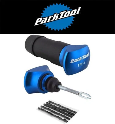 Park Tool TPT-1 无内胎自行车轮胎塞维修工具带 5 个额外插头 — 第 1/4 张图片