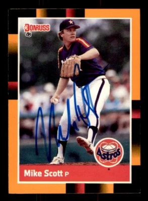1988 Donruss Baseball’s Best #206 Mike Scott Signed Autograph (No COA) - Image 1 of 2