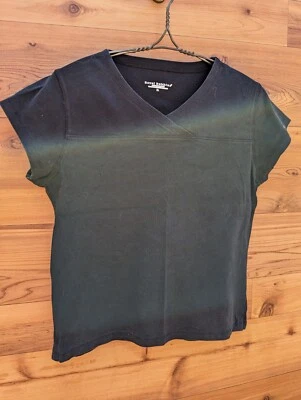 Camiseta Royal Robbins XL Texturizada Manga Gorra Negra Cuello en V 12 14 Tejido Elástico Top Foto 1 de 4
