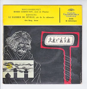 Moussorgsky Rossini Vinilo 45 RPM 7" Sp Boris Godunov -barbero Seville -deutsche - Imagen 1 de 2