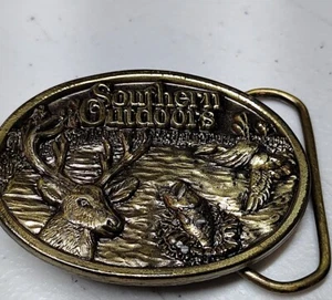 Fibbia per cintura Southern Outdoors edizione limitata vintage made in USA 1986 - Foto 1 di 8