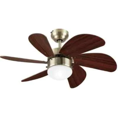 Westinghouse 30" Turbo Swirl Ceiling Fan w/LED Light Walnut Blades 72347, New A4 - Image 1 of 4
