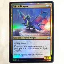 Sprite Dragon FOIL - Ikoria (Magic/MTG) NM/LP