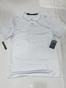 Camicia da golf Nike uomo piccola Dri-Fit grigio chiaro nuova - Foto 1 di 3