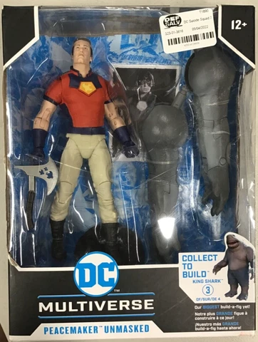 DC Suicide Squad 7" Action Figure - Peace Maker with King Shark 3 - NEW Cover
