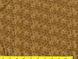 Kleines hell- & dunkelbraunes Pinwheel Blumen Quilten Stoff 5 1/2+ Yards #mdg2-17 - Bild 1 von 1