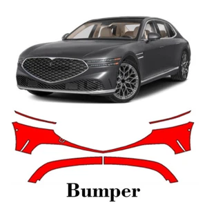 Front bumper PreCut PPF Paint Protection Film For Genesis G90 2023-2025 - Picture 1 of 6