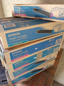 16 Original Toner Epson Aculaser C9100 C9100PS S050196 S050197 S050198 - Afbeelding 1 van 5