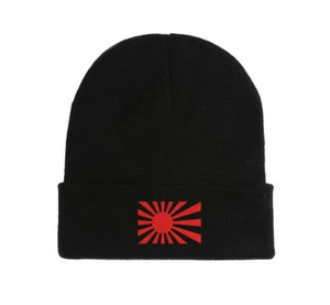 Empire Of Japan Sun Logo Embroidered Beanie Hat Winter Autumn Cap Soft Warm - Picture 1 of 1