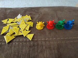 Mouse Trap Board Game Replacement Pieces Parts 4 Running Mice Tokens Only 2004