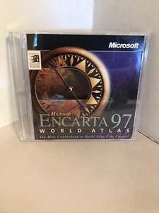 Microsoft Encarta 97 World Atlas : English Edition - PC CD ROM Windows 95 - Picture 1 of 7