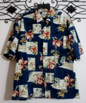 Campia Moda Men's Hawaiian Shirt Size XL Short Sleeve Multicolored Floral - Image 1 of 4