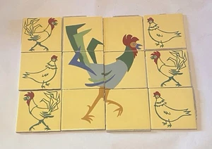 RARE MCM Gladding McBean Franciscan HERMOSA California Ceramic Tile Panel 12pc - Picture 1 of 7