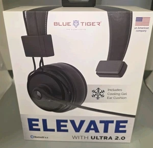 Blue Tiger Elevate Ultra 2.0 Noise Cancelling Over The Ear Bluetooth Headset New - Picture 1 of 2