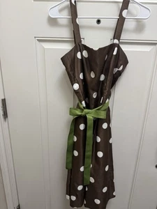 Jessica Howard Vintage braun ärmellos gepunktet Retro Fit ausgestelltes Kleid Gr. 6 - Bild 1 von 7