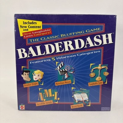 New & Sealed - 2003 Mattel Balderdash - The Classic Bluffing Party Game - Image 1 of 4