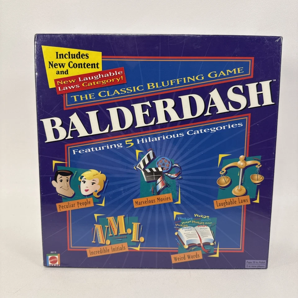 New & Sealed - 2003 Mattel Balderdash - The Classic Bluffing Party Game - Image 1 of 4