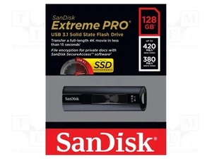 Pendrive USB 3.2 128GB Extreme PRO czarny USB A Z1C2 - Bild 1 von 1