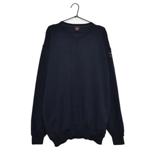 Paul & Shark 100% Wolle dunkelblauer Herrenpullover Gr. 3XL (passt 2XL) Bretagne hell - Bild 1 von 10
