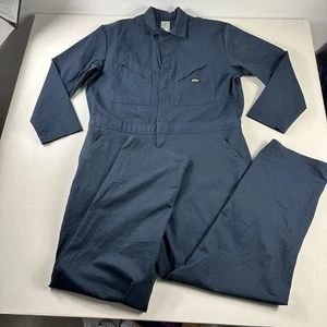 Dickies Work Utility Jumpsuit Coveralls Men’s XL Mechanic Navy Blue - Picture 1 of 8
