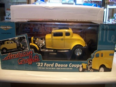 ERTL AMERICAN MUSCLE  -  1932 FORD - DEUCE COUPE - AMERICAN GRAFFITTI - L@@K - Image 1 of 3