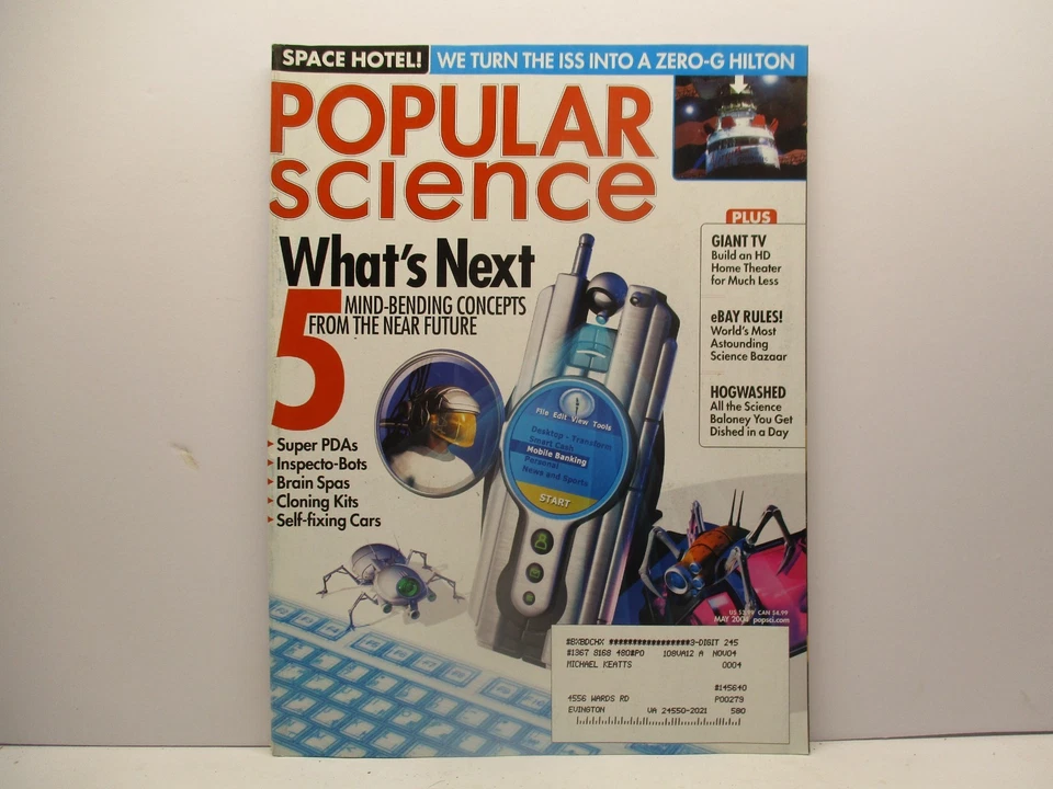 May 2004  Popular Science Magazine Vintage Home Office Ozone Technology Computer - Image 1 of 1