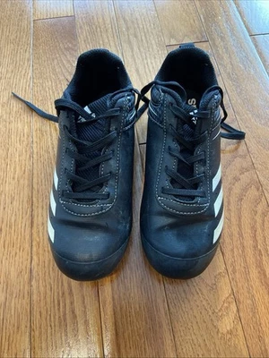 BOYS ADDIDAS BLACK BASEBALL CLEATS SHOES SUZE 12K - Image 1 of 4