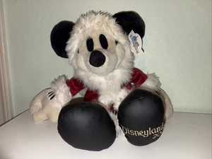 Vintage Santa Claus Mickey Mouse Disneyland 2001 15" Plush - Picture 1 of 12