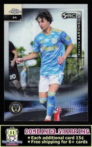 2021 Topps Chrome MLS #72 Paxten Aaronson Philadelphia Union RC - Bild 1 von 2