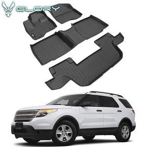 Fits 11-15 Ford Explorer Bench Seat 3D Molded TPE Floor Mats Heavy Duty Liner - Picture 1 of 9