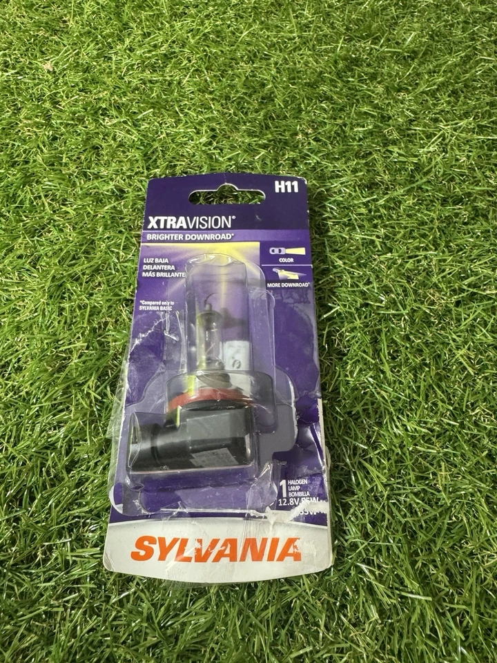 Sylvania H11 XtraVision Halogen Headlight Bulb – New, Damaged Package - Image 1 of 4