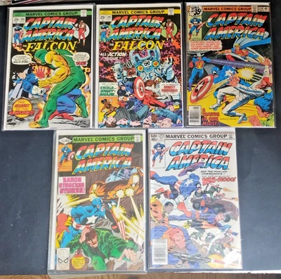 Capitán América Volumen 1 #'s 188,190,229,247,273 Marvel Comics Lote De 5 1st Zola Foto 1 de 4