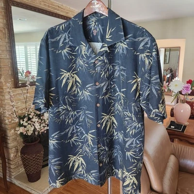TOMMY BAHAMA HAWAIIAN SILK CAMP SHIRT SIZE XL - Image 1 of 4