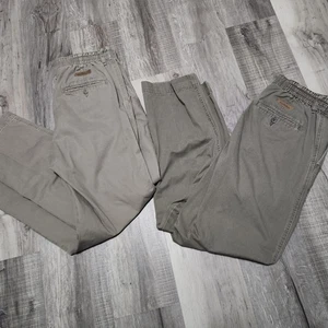 Cabela's Freizeithose x2 Herren 32x32 Relaxed Gummibund Khakis Outdoor Wandern - Bild 1 von 8
