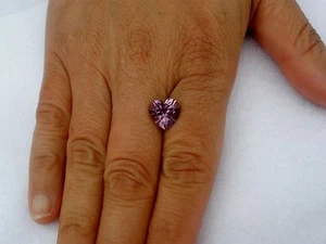 Amethyst Heart Loose Faceted Natural Gem 10mm - Picture 1 of 2