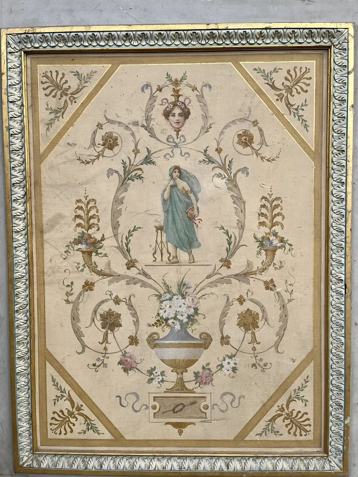 Pintura clásica reutilizable decoración del hogar puerta salvamento mansión restauración arquitectónica Foto 1 de 4